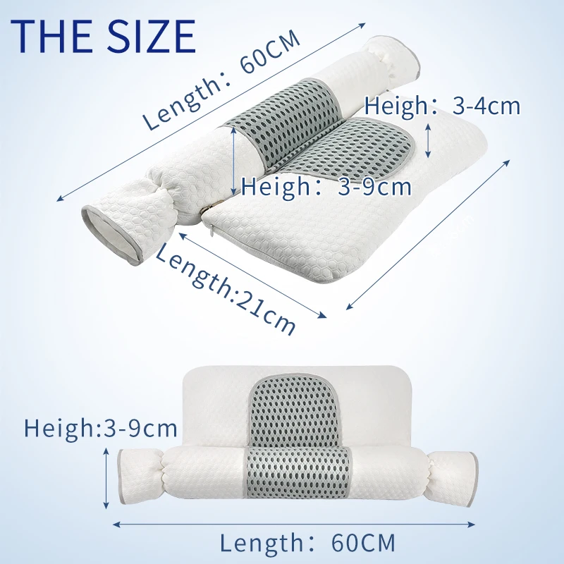 Treatment of cervical spondylosis with special hot compress massage traction candy massage neck pillow