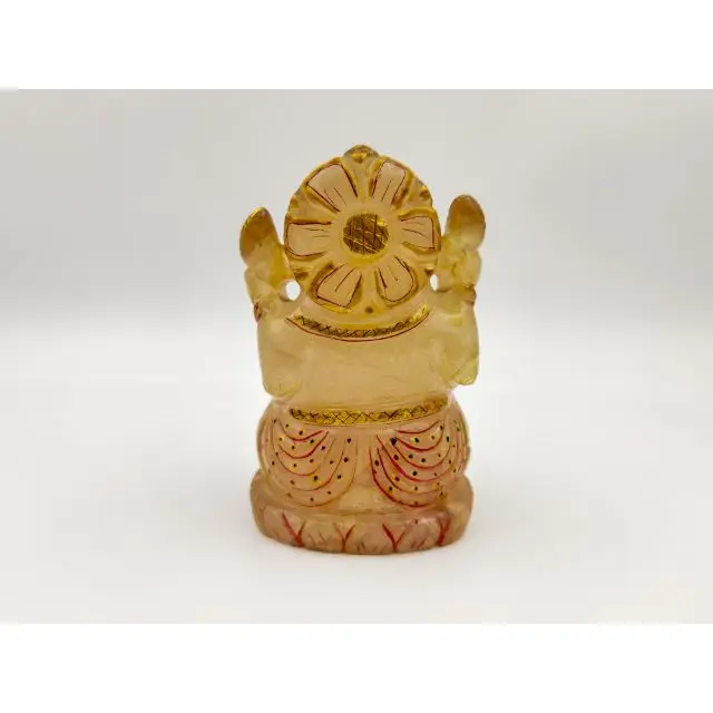 Rose Quartz Painting Ganesh Decorative Hindu God Crafts Resin God Ganesh Statue for sale at wholesale price
