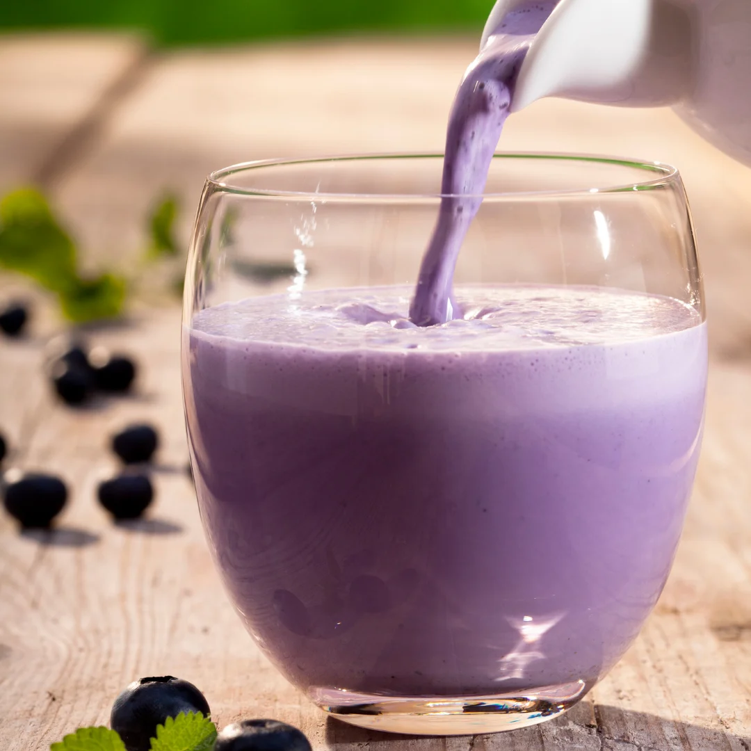 blueberry Flavored boba oat milk powder