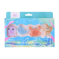 New Trend  Three-Dimensional  Exquisite Design Ocean Theme Fish Starfish Crab Shape Birthday Cake Candles For Parties