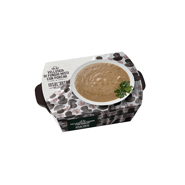 High Quality Italian vegetable vellutata funghi mushrooms mashed taste healthy meal instant soup vegetable ready to eat