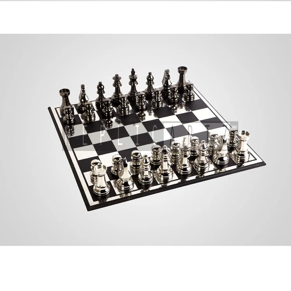 Classic High Quality 11 Inch Metal Indoor Sports Chess Games Pieces, Set for Kids and Adults