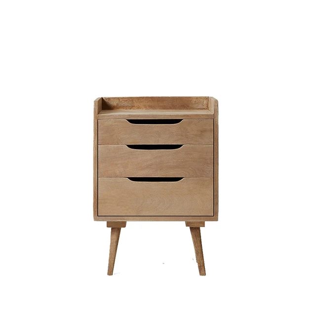 
Most Wanted Randall Bed Side Solid Teak or Mahogany Wood Bedroom Furniture 