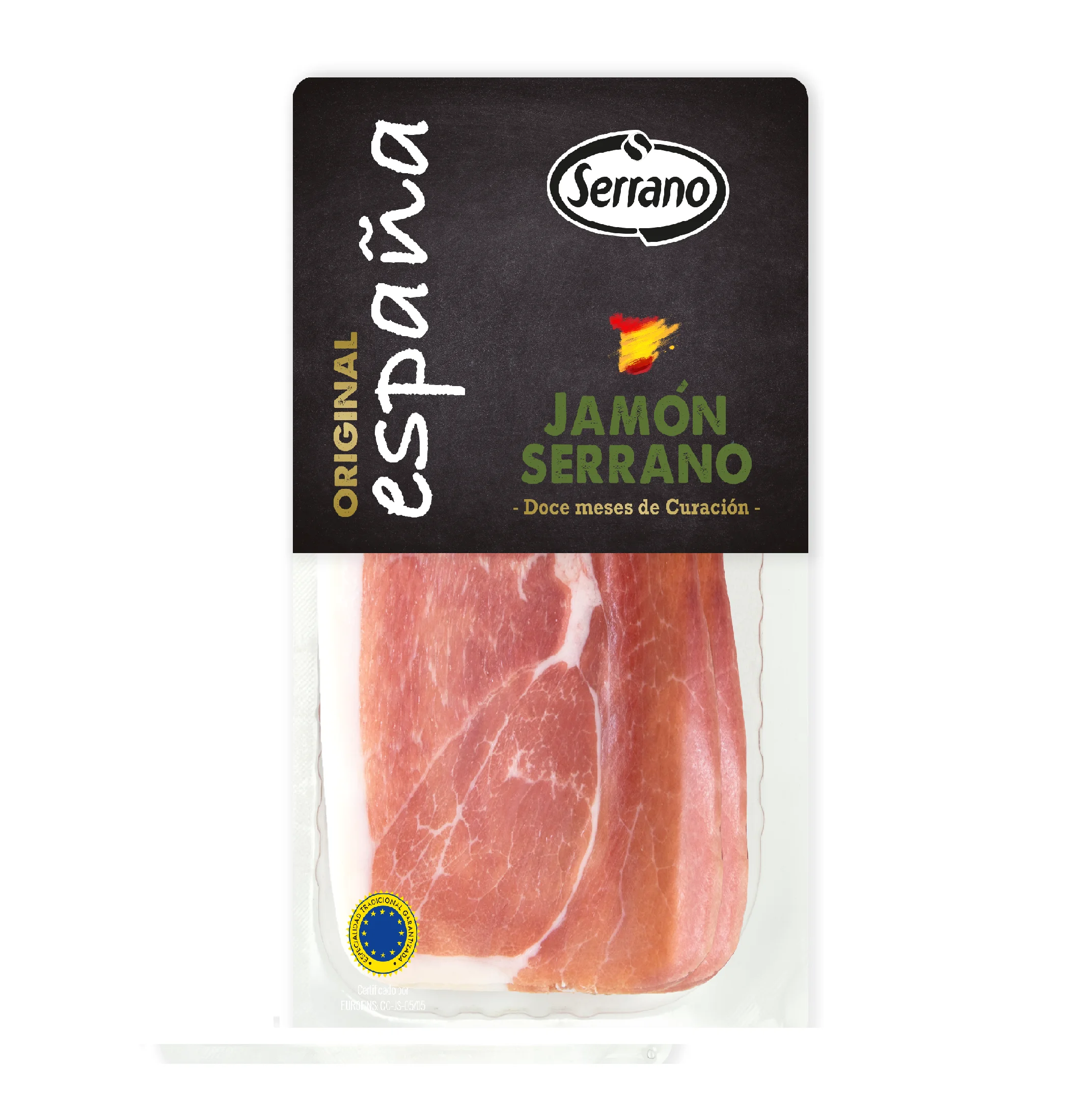 SERRANO HAM SPANISH DRY CURED SLICED 80 G