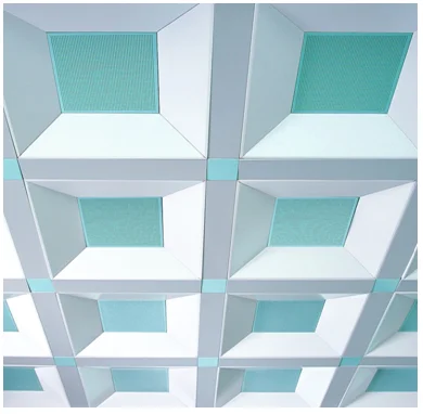  Tranquil Lustre - Tile Ceiling System 3D Acoustical Metal Ceilings