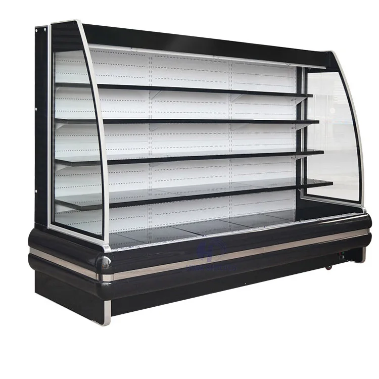 Fruit And Vegetable Refrigerator Price Open Display Refrigerator Upright Supermarket Shelf Display Chiller