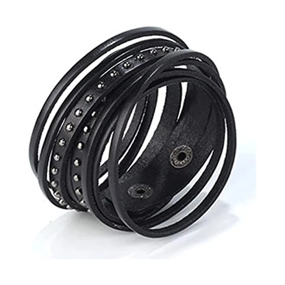 Fashion Design Leather Bracelets Hand Bracelet Stone PK Jewelry Decoration Customized Size Customized Packing Customized Color