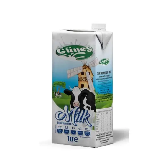 UHT Milk 200 ML 1000 ML Semi-Skimmed UHT Milk %3 FAT %1,5 FAT Skimmed Milk Powder