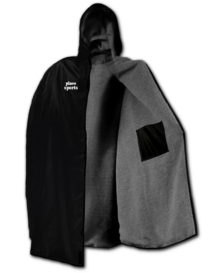 Adult Sideline Cape  football sideline cape Plain Black Sideline Capes