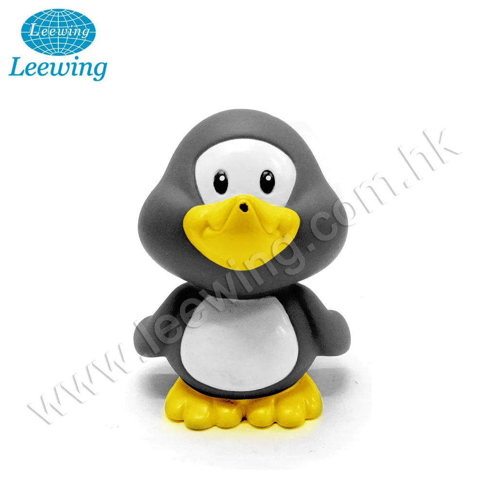 Educational Bath Toys for Kids PVC Phthalate Free Customized with Logo Vinyl Cute Squeaky Water Diving Penguin Toy