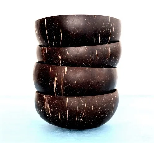 Alibaba ECO Friendly 100% biodegradable tableware Coconut shell bowl kitchen tabletop VEGAN serving bowl Vietnam Supplier