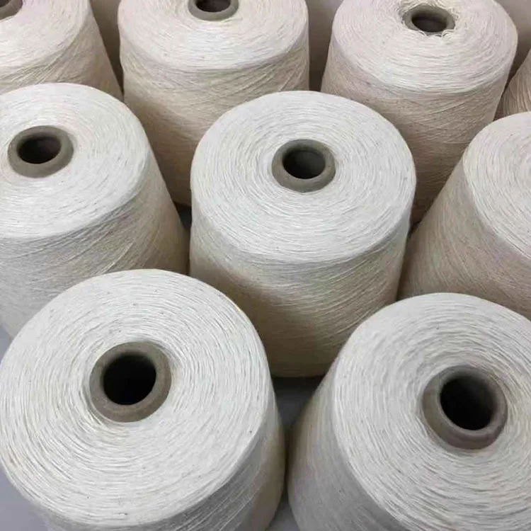 Pure cotton slub yarn