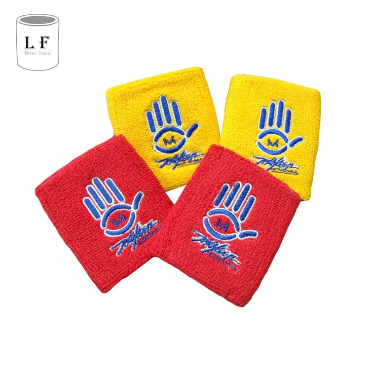 
Embroidery Sport terry wristband sweatband 