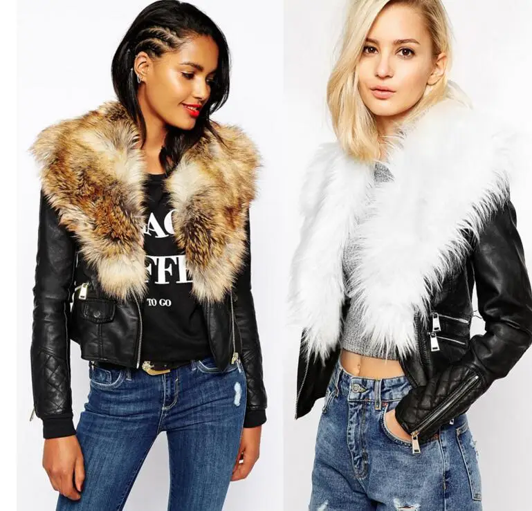  Brand Fitness High Quality new pattern Manufacturer cheap custom Women fur leather jacket