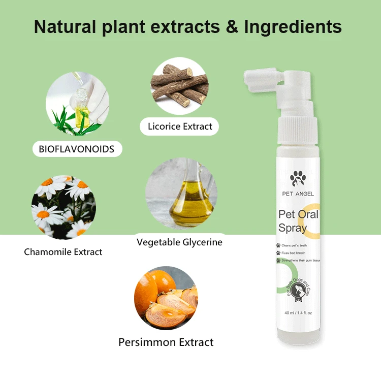 Pet Dog Cat Mouth Oral Spray Teeth Deodorant Freshener Spray