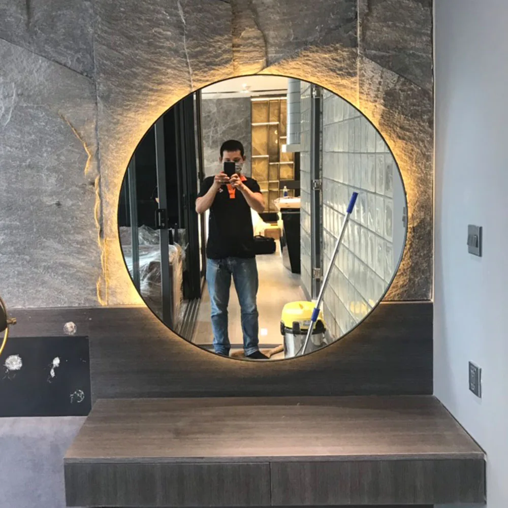 
Wholesale make up light mirror inox frame mirror made in Vietnam 