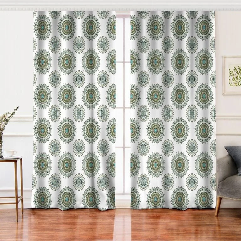 Curtain Custom Designed Modern High Quality 3D Printed 100% Polyester Living Room Background Curtain