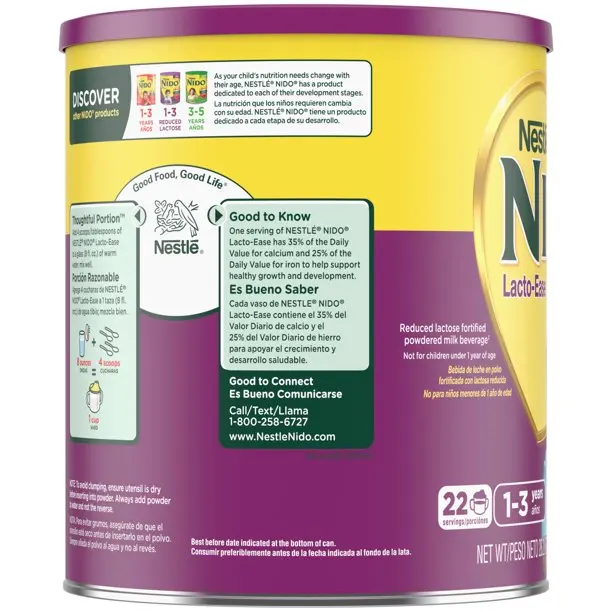 Молочный напиток Nestle NIDO Lacto-Ease для малышей-емкость 28 2 унции-напиток малышей