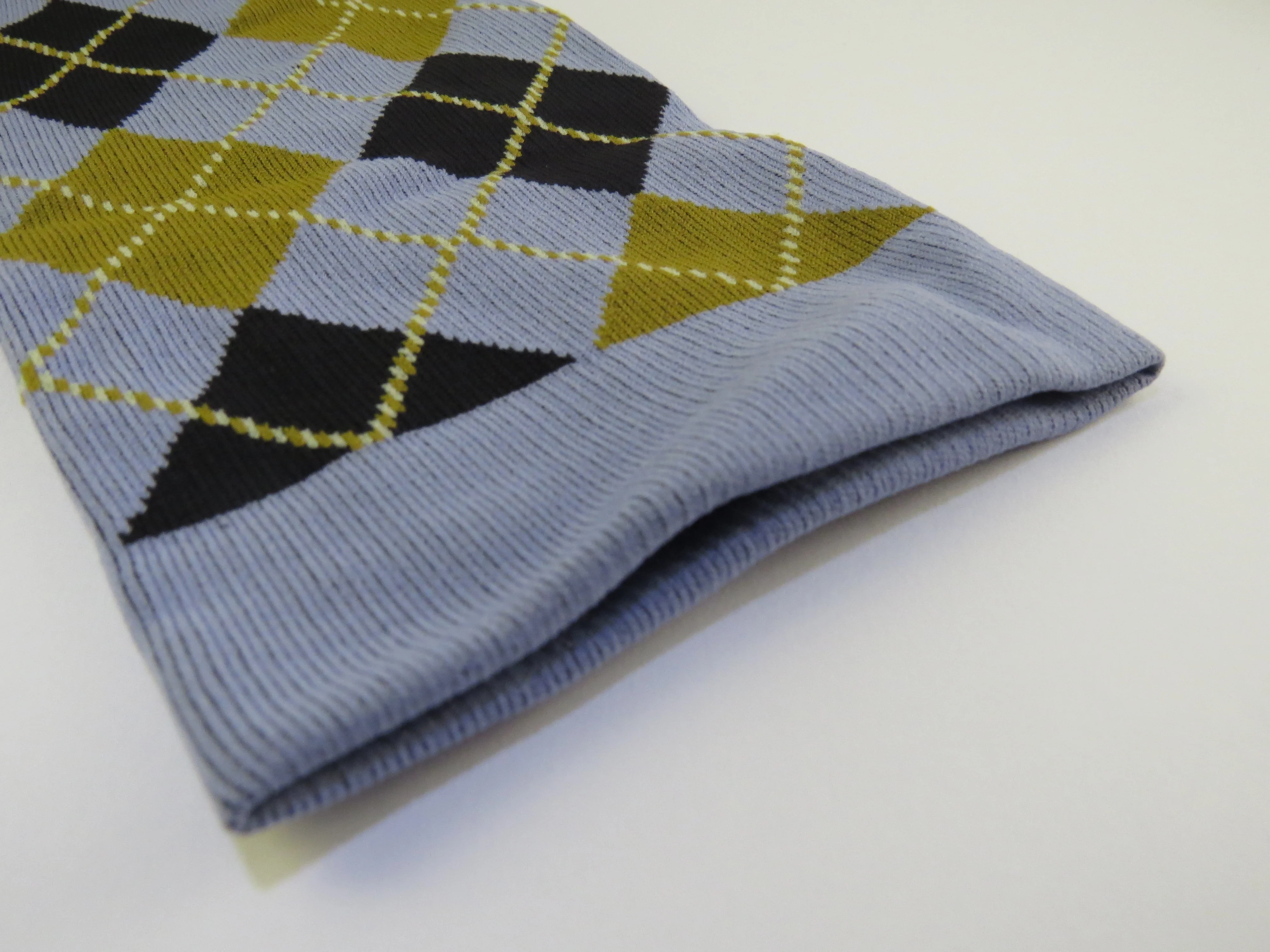 MBJ plaid compression cycling socks navy blue for men