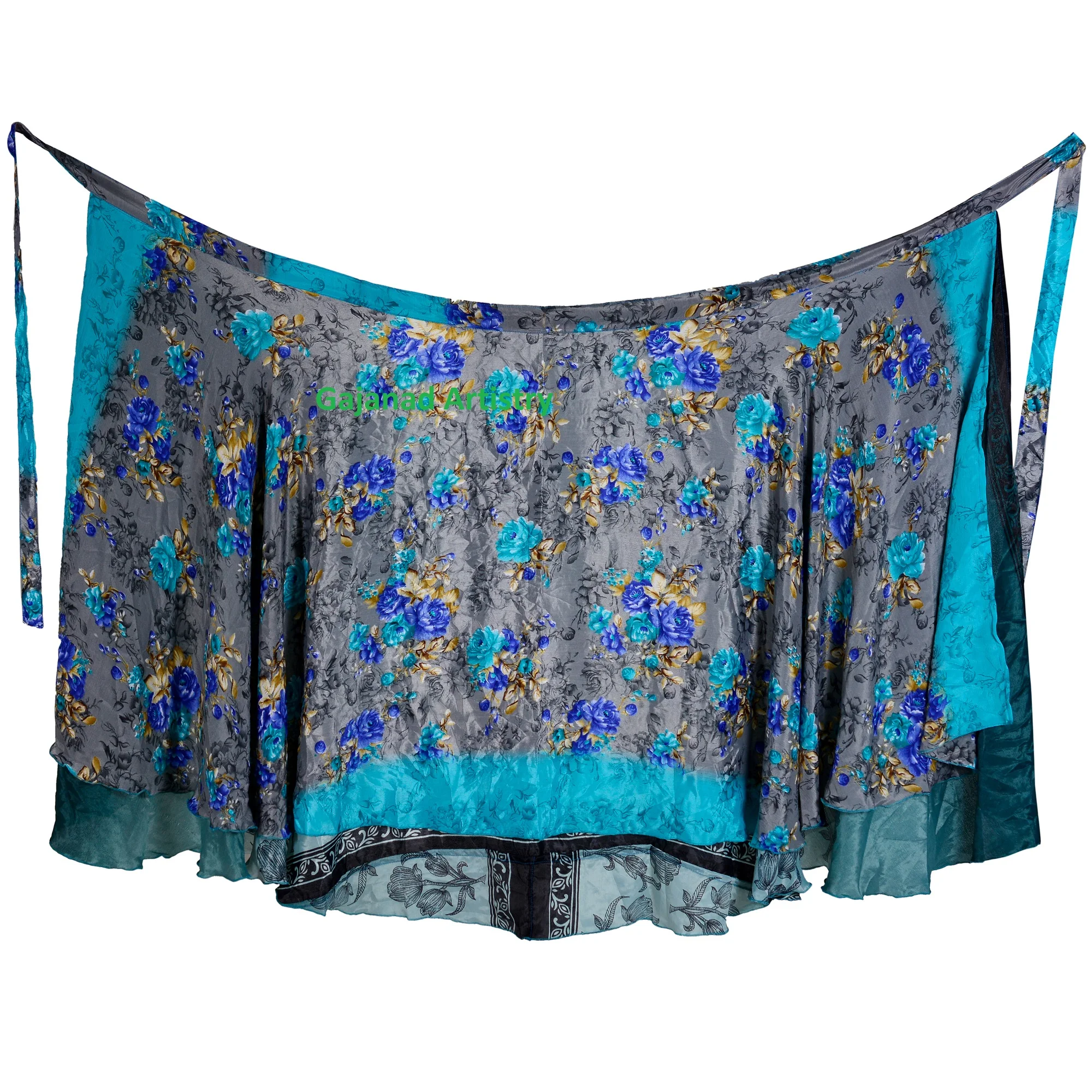 Indian Vintage Silk Skirts For Wholesale Lot Indian Silk fabric Handmade Women Skirt Fabric Boho Skirt Bohemian Hippie