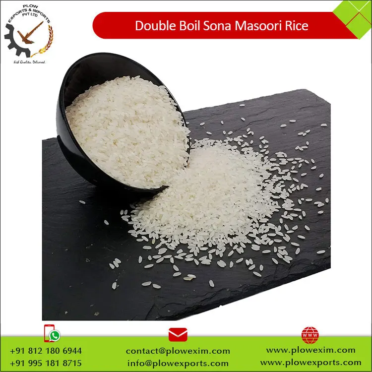 Hot Sale Double Boil Sona Masoori Rice Best Broken/Long/parboiled Rice