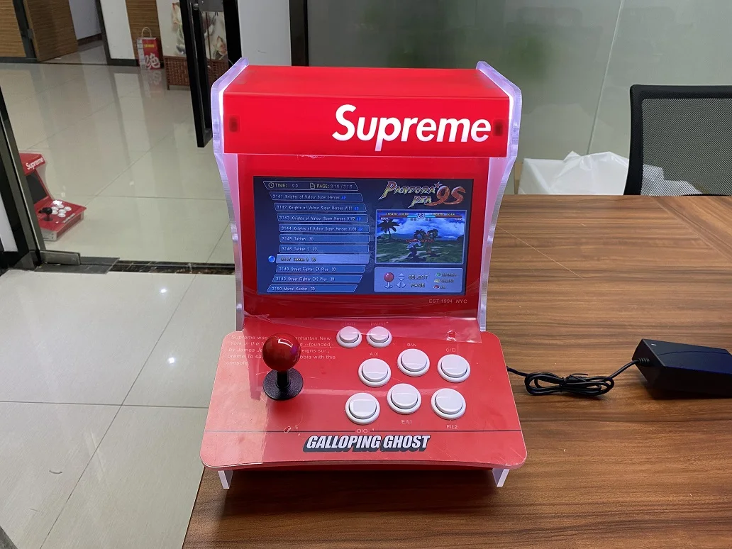 Мини-Игровой Автомат для аркадных игр Bartop | Игровая консоль 2 игроков 4188 в 1 Пандора 9S Классическая Ретро аркадная приставка с Wi-Fi