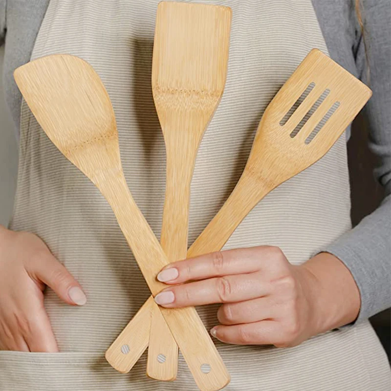 100% Natural kitchen tool  Non Stick Kitchen Utensils Sets