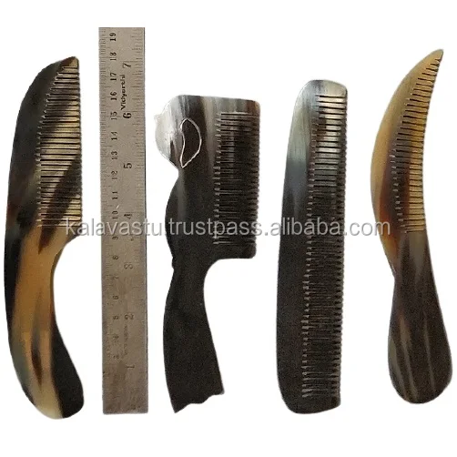 Handmade Natural Horn Combs Novelty Gifts for Hair Care-Peines de Huesos de Animales