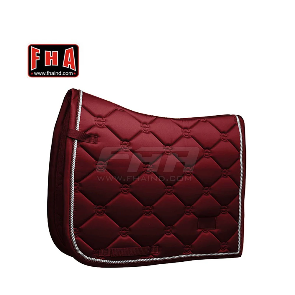 Horse Riding Saddle Pads with High Quality Satin Horse Products