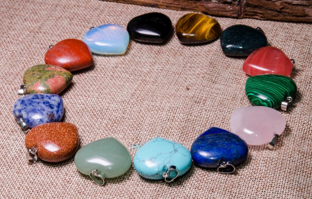  Кулон «тигровый глаз» в форме сердца для заживления набор кристаллов балансировки религиозной силы этического исцеления Новая мода