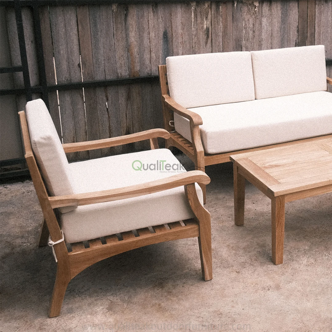 New Designed Outdoor Furniture Indonesian Teak Wood Garden Table Top Luxury Coffee Table With Customizable Color
