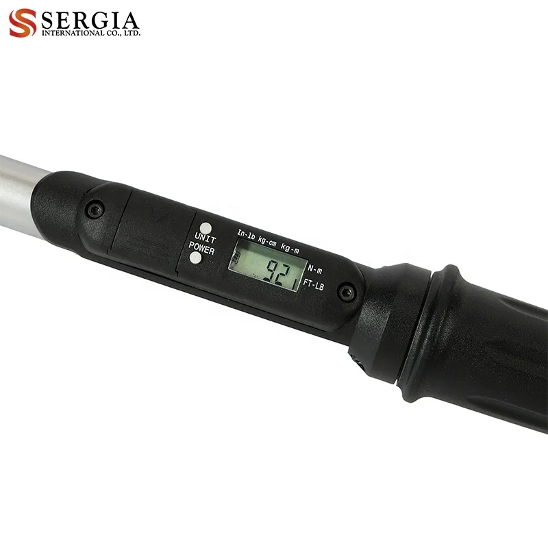Taiwan 3/8 1/2 Quick Digital Display LCD Torque Wrench with 5 units