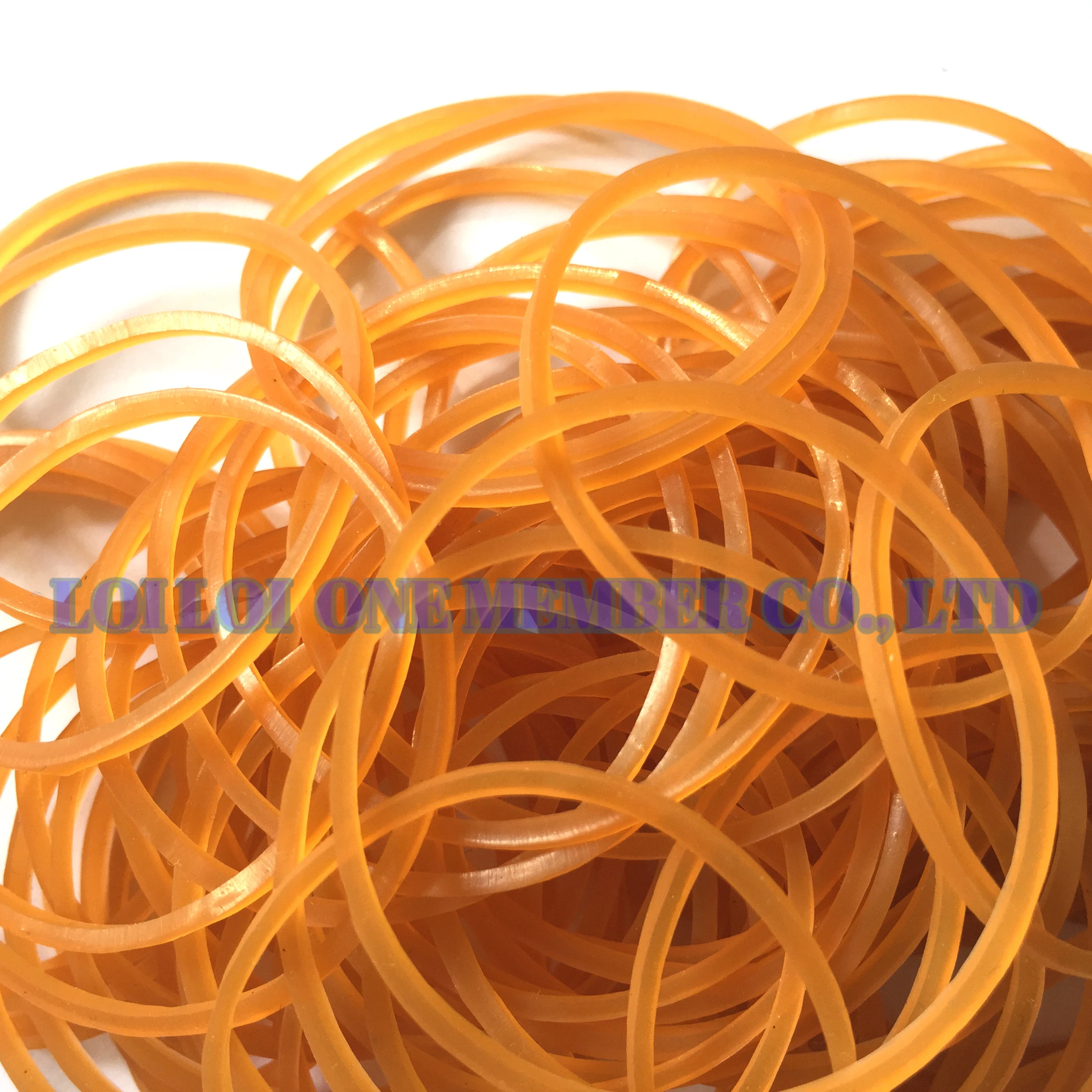Bestseller Natural rubber bands for Japan market / Wholesale High quality Rubber band Orange color brighten very strong