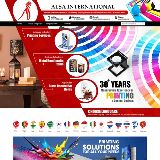 Hand Crafted Products Alibaba Minisite Design No 1 In India