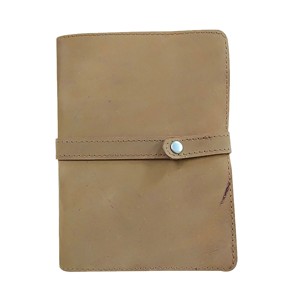 5x7 Personalized Journal Travel Notebook High Quality Business Planner Writing Diary Wholesale Leather Journal with Button Lock