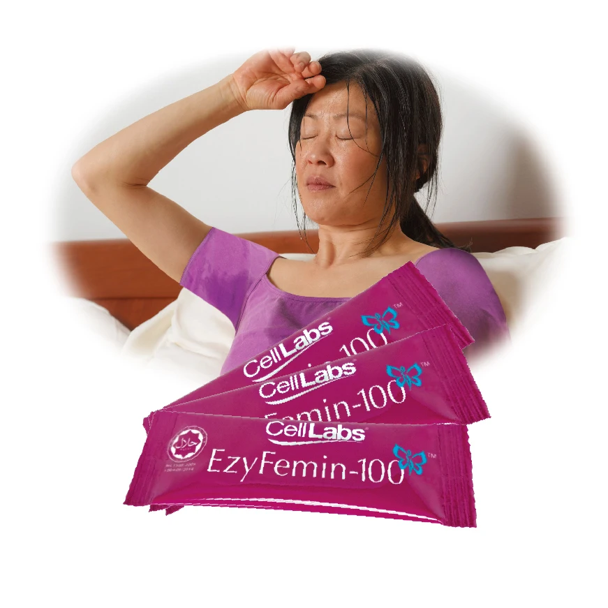 
Malaysia Jakim Halal EzyFemin-100 Menopause Plant Extract Drink 