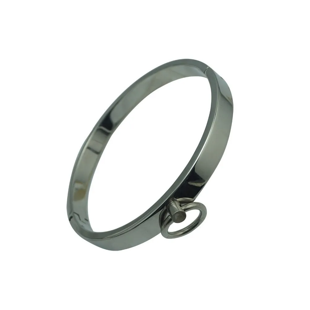 Round Bar Slave Collar Stainless Steel Neck Collar for Female Male BDSM Games Slave adult Toys