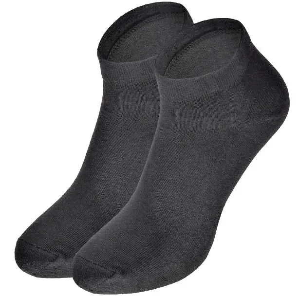 Socks for Men Women Kids Unisex Pure Black Color Soft Comfortable 75% Cotton 25% polyester 5% Spandex Ready to Ship Wholesale