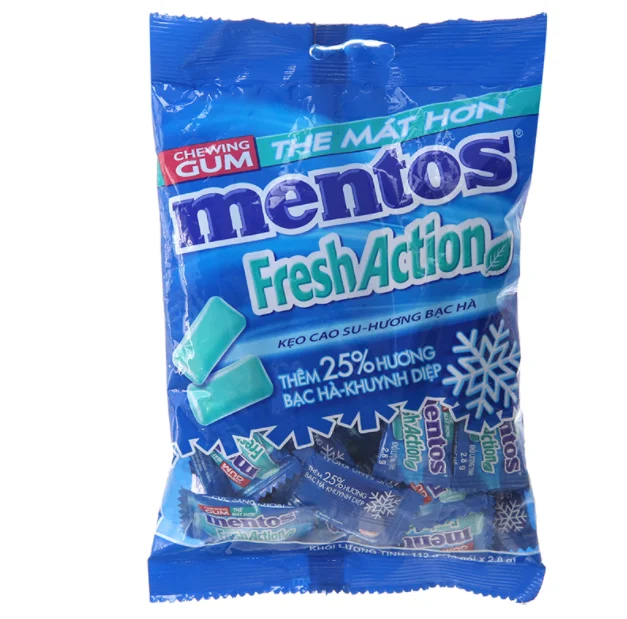 Wholesale Chewing Gum Mento.s  Fresh Action 45 Bags x 40 x 1.4 gram
