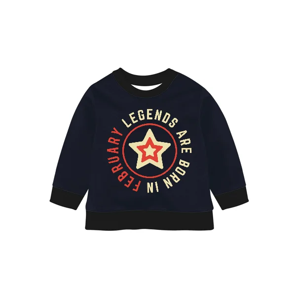  Одежда для мальчиков и девочек толстовка легенды родился в феврале топ 2021 текст письма цитаты дизайн новая повседневная обувь; Цвет черный красный темно-синий цвет