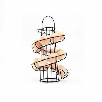 CLASSIC DESIGN GOOD QUALITY METAL EGG BASKET COST EFFECTIVE EGG HOLDER KITCHEN DECORATIVE IRON EGG STAND BASKET