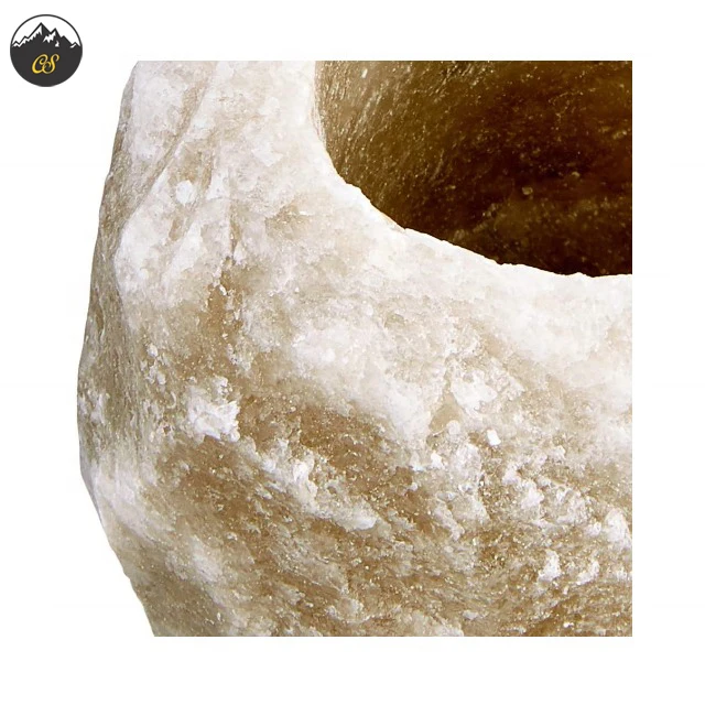 Чистый высокое качество индивидуальный дизайн с украшением в виде кристаллов Гималайской Соли Подсвечник доступной цене