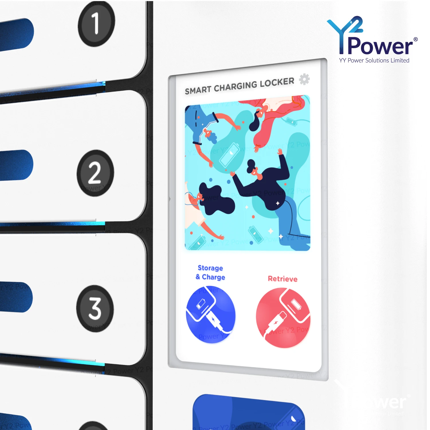  Лучшая продажа продуктов Y2Power Миа Pro Deluxe 8 Bay сенсорный экран мобильного шкаф с ячейками для карт памяти 14 