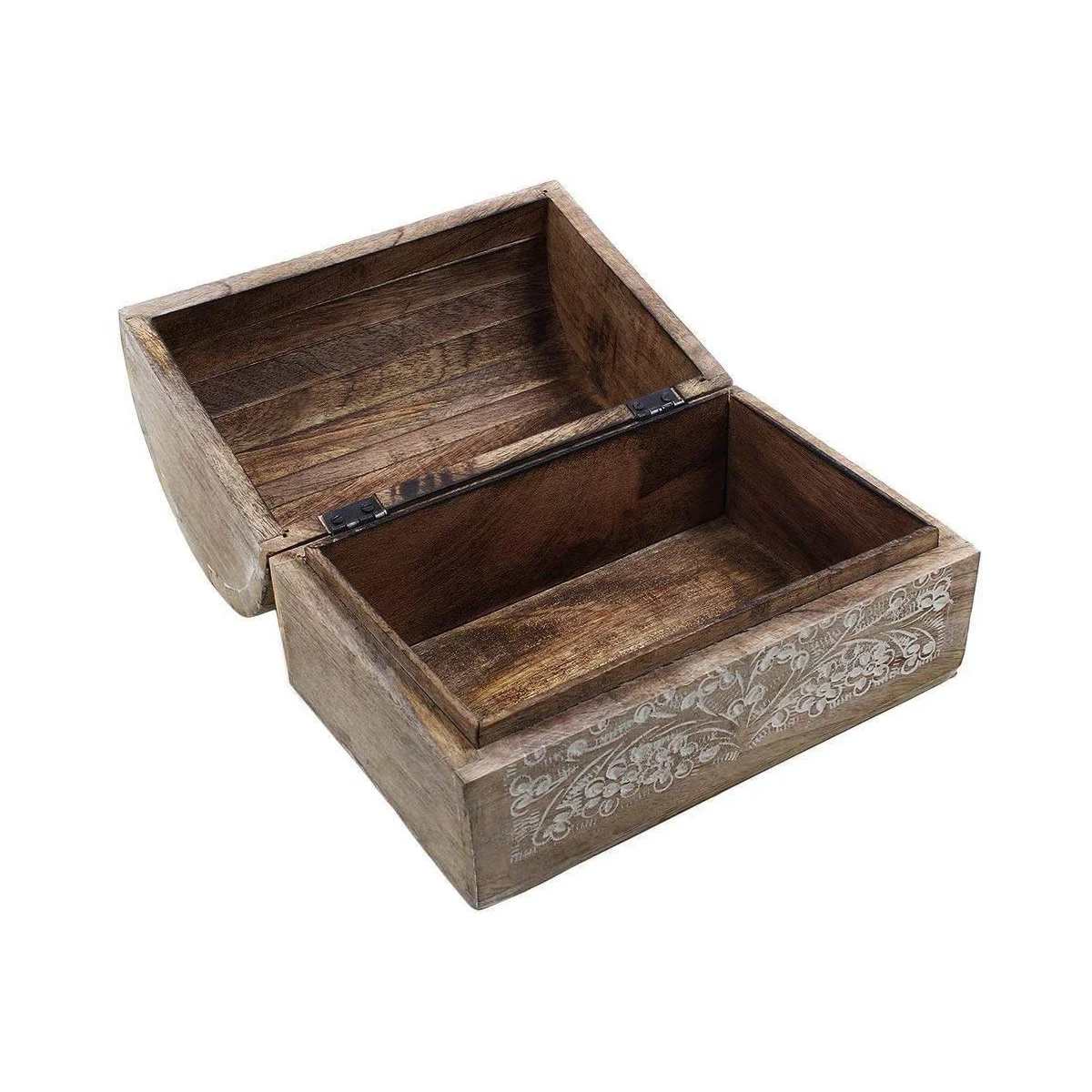 Antique wooden jewel box with tree of life design hand carved Wooden storage box Keepsake Wood Box Exporters India