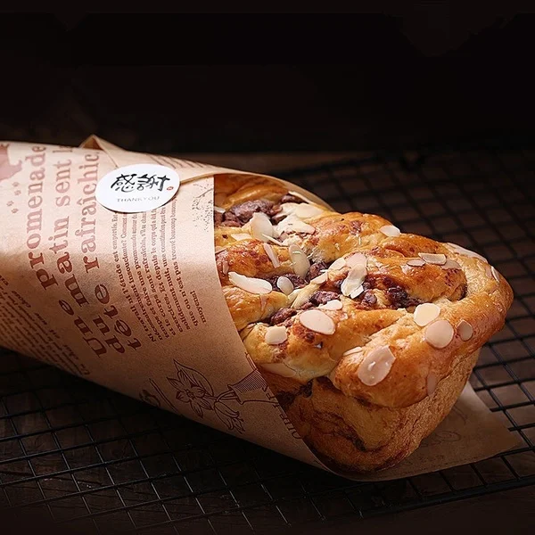 
Factory custom printing wrapping grease proof paper food grade wax paper for hamburger sandwich shawarma packaging 