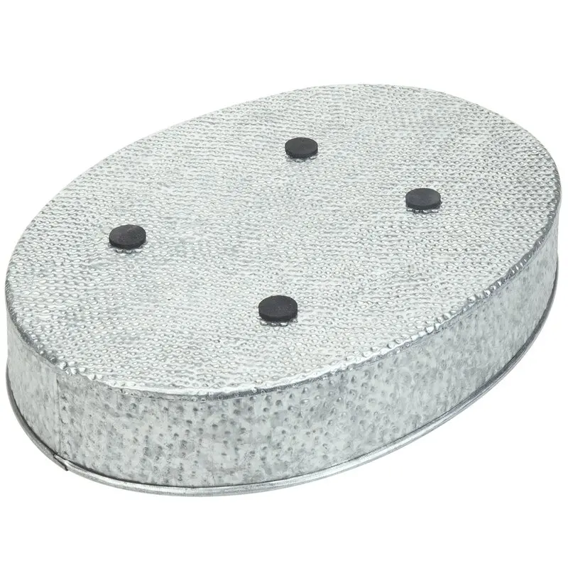 Galvanized Oval Serving Tray Galvanized Decorative Wine Tray Manufacturer of Galvanized Handmade Serving Tray