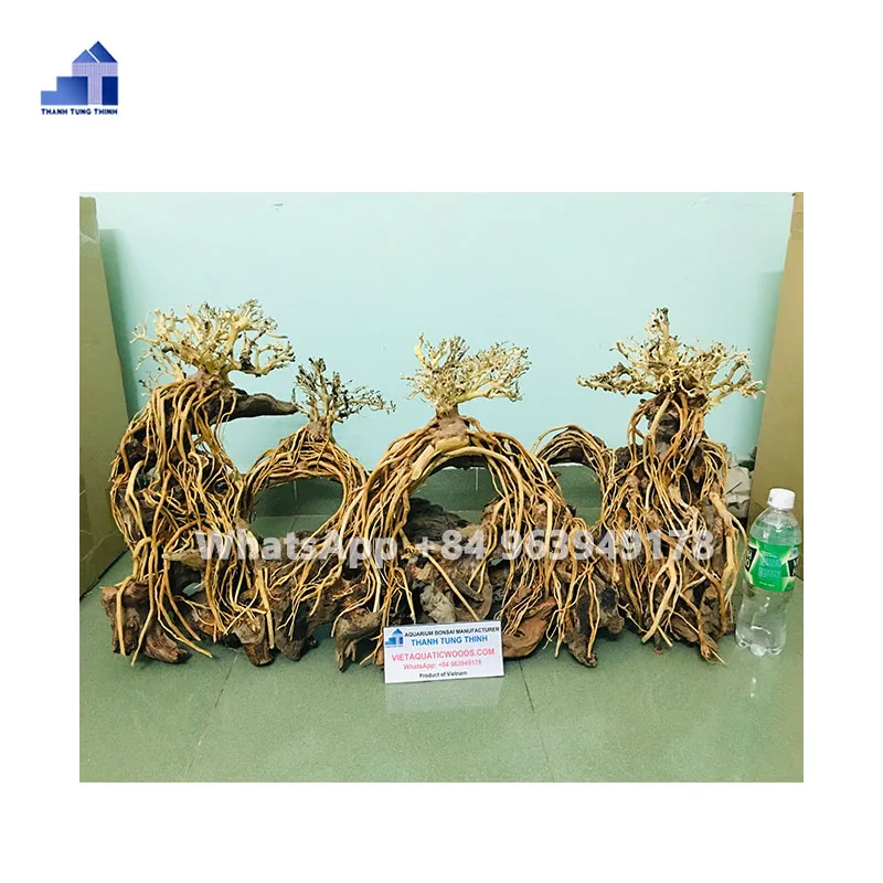 Hot items 2024 Large Bonsai driftwood for aquarium decoration Fish Tank Accessories WhatsApp: +84 961005832