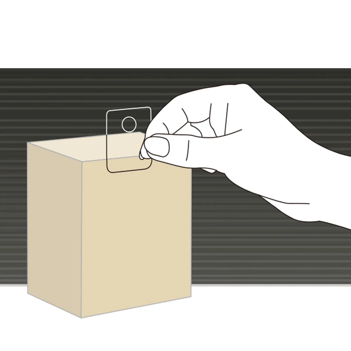 Round Hole Adhesive Hang Tabs for hanging goods