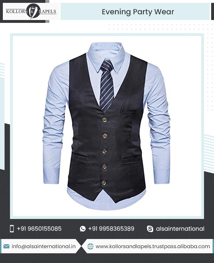  Latest New Design Cloth Waistcoat Multi Color Mens