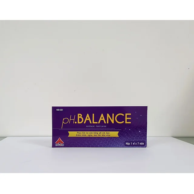 Box of 7 suppositories pH Balance with  Lactic acid and Sodium lactate support women maintain vaginal naturrally